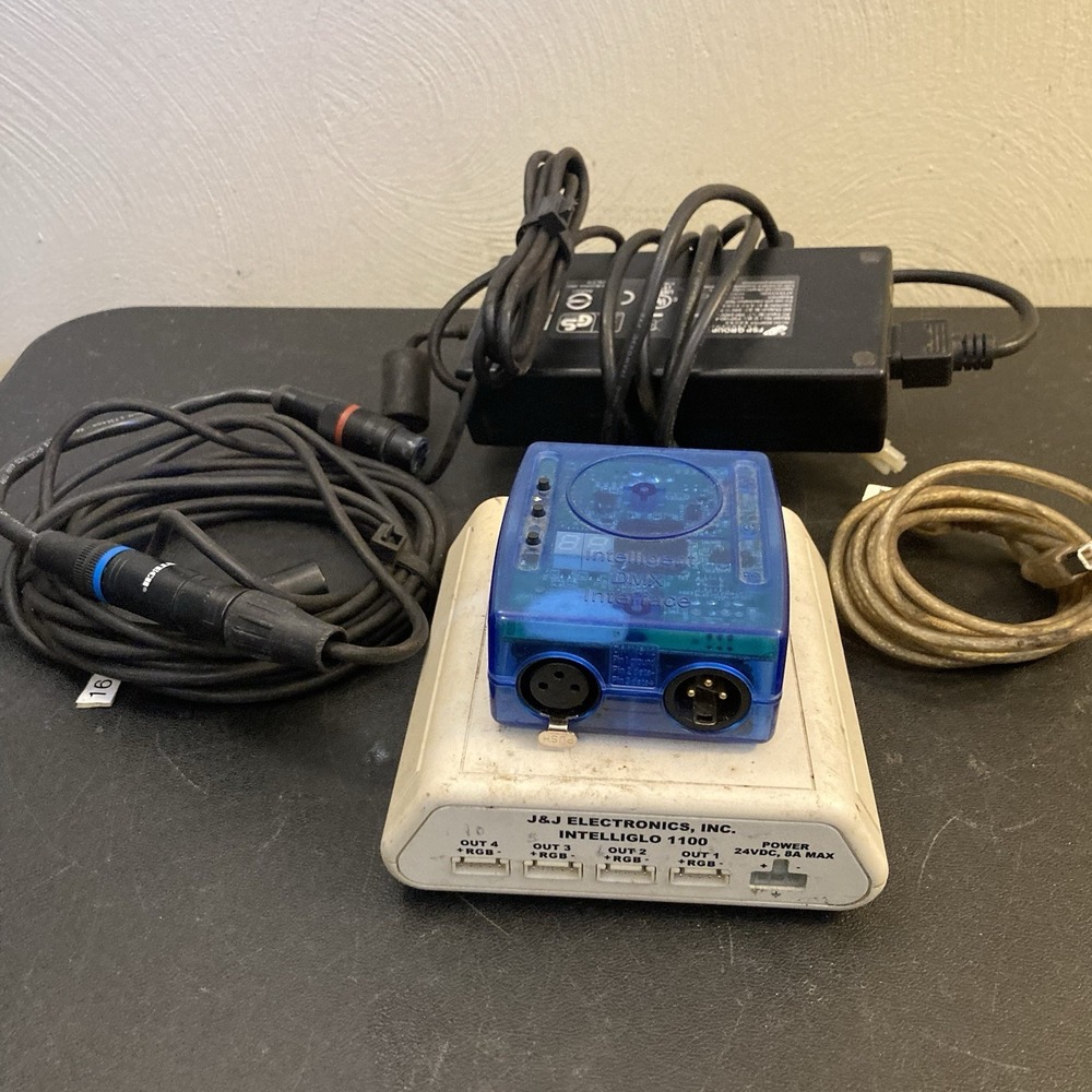 Intelligent DMX Interface + J&J Electronics Intelliglo 110 + Wires - Untested‎